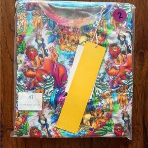 Colorful King Lion Shirt & Short Set - 4T Bamboo